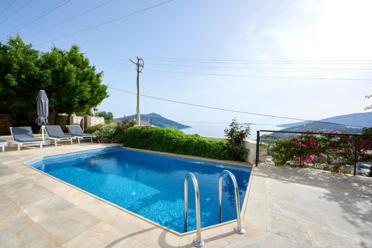Luxus Villa Skyla Mit 5 Schlafzimmern & Meer-Blick Kaş Eksteriør billede