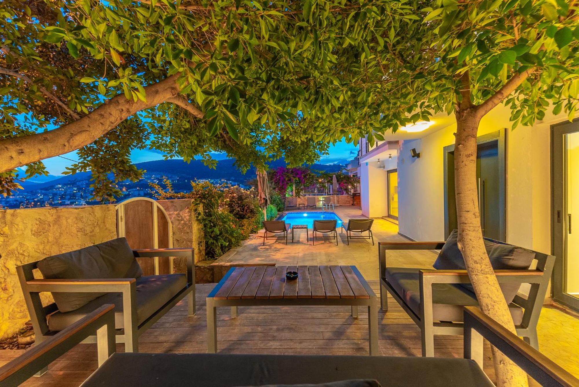 Luxus Villa Skyla Mit 5 Schlafzimmern & Meer-Blick Kaş Eksteriør billede